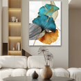 thumbnail image 1 of olkpmnmk Home Decor Living Room Decor 3 Piece Set Modern Wall Art Flower Print Large Canvas Painting Picture Abstract(No Frameï¼ Wall Decor,Clearance Items, 1 of 6