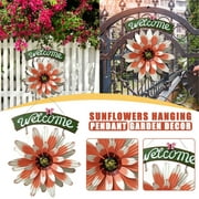 olkpmnmk Home Decor Living Room Decor Welcome Sign Sunflower Pendant Door Hanging Vintage Hanging Home Decor Wall Decor,Clearance Items