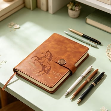 Reflection Writing Notebook Spiral Notebook Journal, 328 Pages Linen Hardcover College Ruled ...