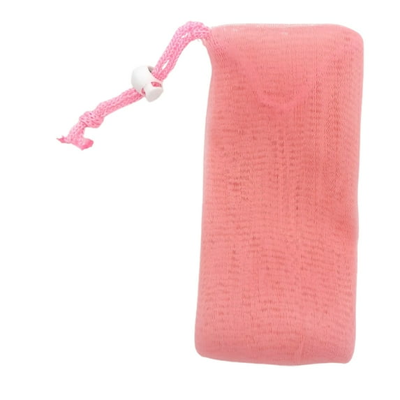 olkpmnmk Mesh Soap Bag,Soap Net,Back Shower Scrubber,Soap Bag Soft for Shower,Bath Back Exfoliator,Bar Soap Bag,Bar Soap Pouch,Back Washer,Exfoliating Body Scrubber,Soap Bar Scrubber,Pink(2PCS)