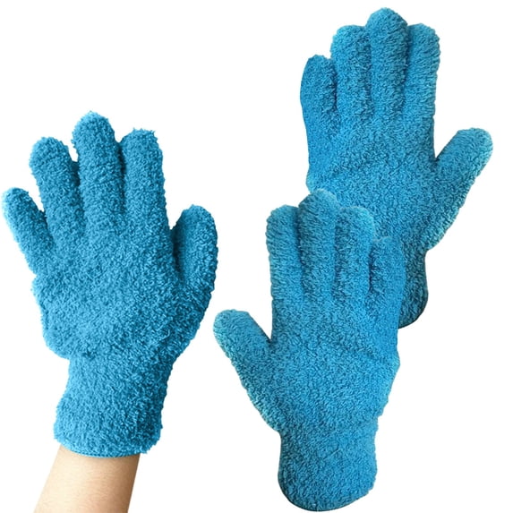 olkpmnmk Microfiber Dusting Gloves, Reusable Leaf Cleaning Gloves, Washable Ultra-Soft Microfiber Plant Dusting Gloves for Home Cleaning Houseplants, Blinds, Furniture and Small Objects