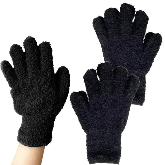olkpmnmk Microfiber Dusting Gloves, Reusable Leaf Cleaning Gloves, Washable Ultra-Soft Microfiber Plant Dusting Gloves for Home Cleaning Houseplants, Blinds, Furniture and Small Objects