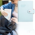 thumbnail image 1 of olkpmnmk PU Leather Notebook, A7 Classic Lined Journal Notebook, Leather Journal Notebook with Button, Daily Journal for Writing, Diary & Travel, Classroom, Office, Home Essentials, Blue, 1 of 6