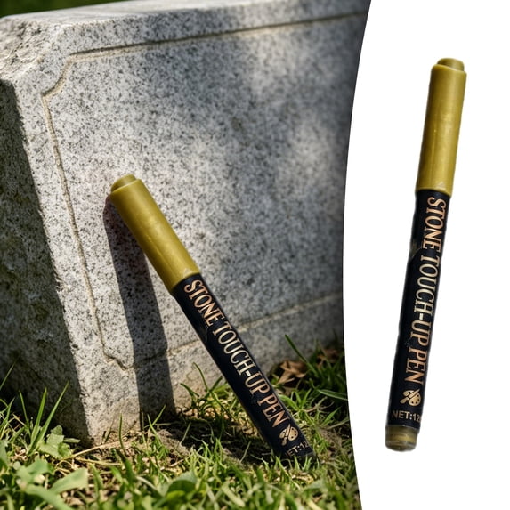 olkpmnmk Paint Pen, Waterproof Permanent Marker, Fine Nib Permanent Markers, Quick Dry, Waterproof, Fade Resistant Paint Pens for Metal, Wood, Rock, Plastic, Ceramics, Rubber, Glass, Gold