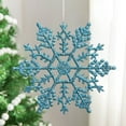 thumbnail image 1 of olkpmnmk Plastic Glitter Snowflake Ornaments, Glitter Snowflake Ornaments for Christmas Tree Decorations, Snowflake Decorations Sparkly Snow Flake Pendants for Christmas Tree, Window Display Decor, 1 of 2