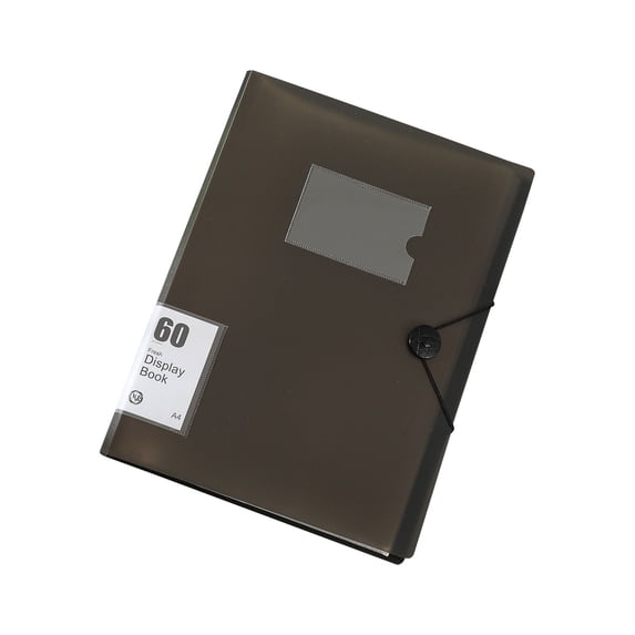 olkpmnmk Poster Binder,Art Portfolio Binder,Art Storage Book,Presentation Book Display,Artwork Document Organizer,Art Folder,30 Pages Portfolio Binder With Plastic Sleeves,Art Binder,Black(30 Pages)