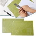 thumbnail image 1 of olkpmnmk Self Healing Sewing Mat, A3 Double Sided Rotary Cutting Mat, PVC Cutting Mat with Grid, Craft Cutting Board for Sewing Crafts Hobby Fabric Precision Scrapbooking Project, 1 of 9