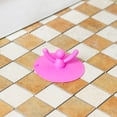 thumbnail image 1 of olkpmnmk Silicone Drain Cover, Adorable Drain Cover, Portable Stopper, Tub Stopper Bathtub Drain Cover, Sewer Anti-Odor Mat Deodorizing Drain Plugs for Kitchen, Bathroom and Laundry, Red, 1 of 7