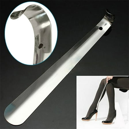 olkpmnmk Silver,11.8" Inch Long Handle Stainless Shoe Horn Long Handle Shoehorn With Comfort Grip For Seniors Boots Kids Elderly Pregnant,Clearance,Shoe Horn