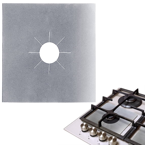 olkpmnmk Stove Burner Covers, 0.2mm Double Thickness Non-Stick Stove Burner Covers, Reusable Heat Resistant Stove Guard Liners, Oil-Proof Gas Range Protector Mats for Kitchen Cooking, Kitchen Gadgets