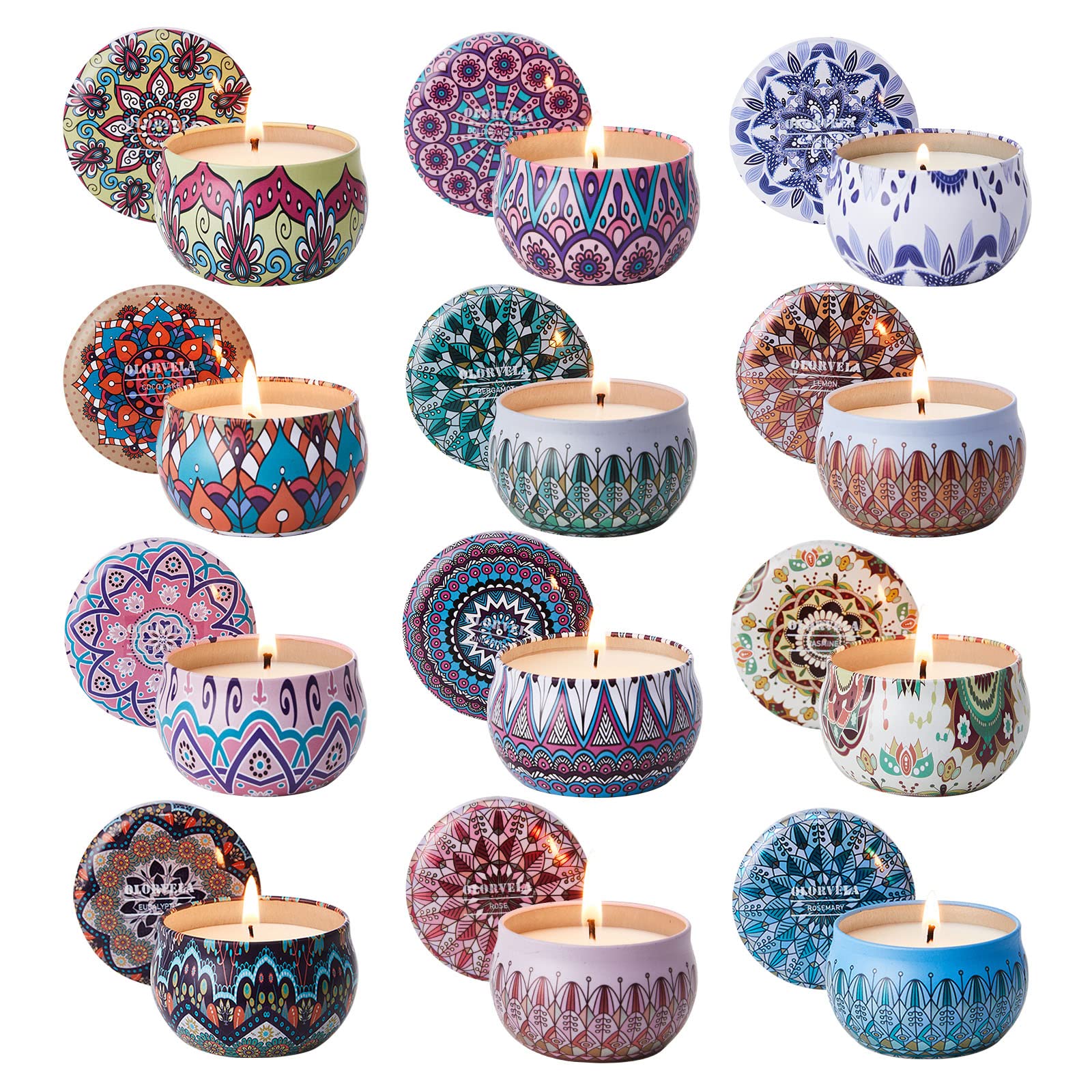 olorvela 12Pack Scented Candles Set Aromatherapy Candles for Dating