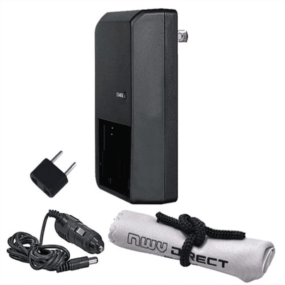 olympus evolt e-510 off camera intelligent ac & dc rapid charger + nwv direct microfiber cleaning cloth.