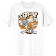 thumbnail image 1 of om & Jerry Let's Play Mens White Graphic Tee- M, 1 of 3