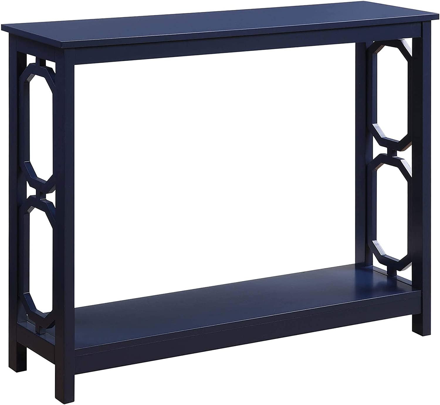 Omega Console Table with Shelf, Cobalt Blue - Walmart.com