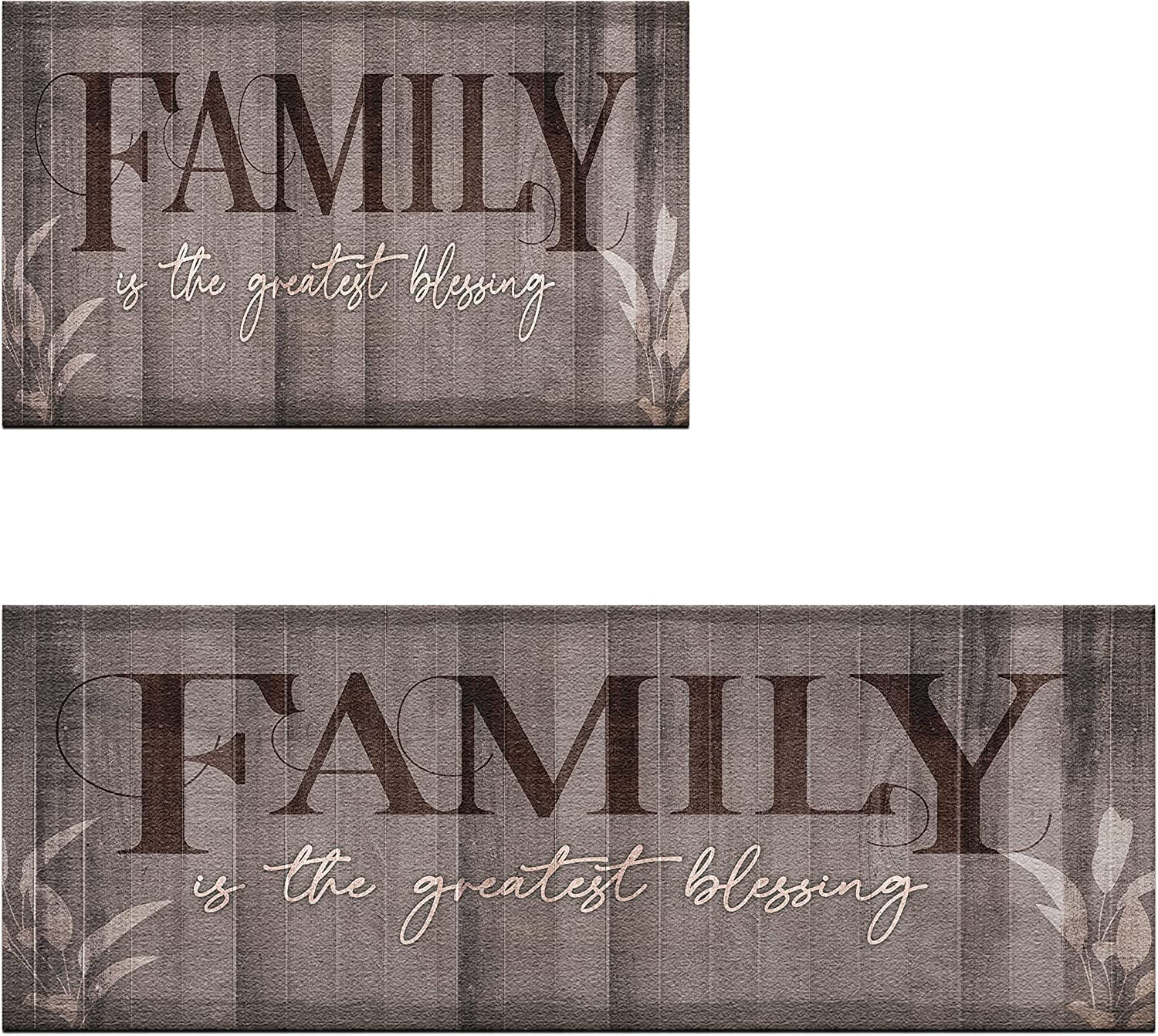 Rustic Mat Rrof omezin Family Kitchen Rug Set of 2 Farmhouse Rustic Anti Fatigue ...