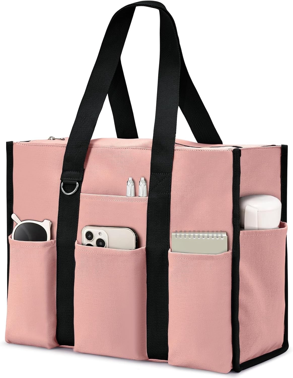 Omlopp Large Tote Bag for Women Waterproof with 12 Pockets Top