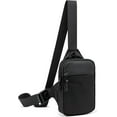 thumbnail image 1 of Omlopp Mini Sling Bag for Men Women, Waterproof Utility Crossbody Backpack Chest Bag for Hiking Travel Sports Running（Black）, 1 of 7