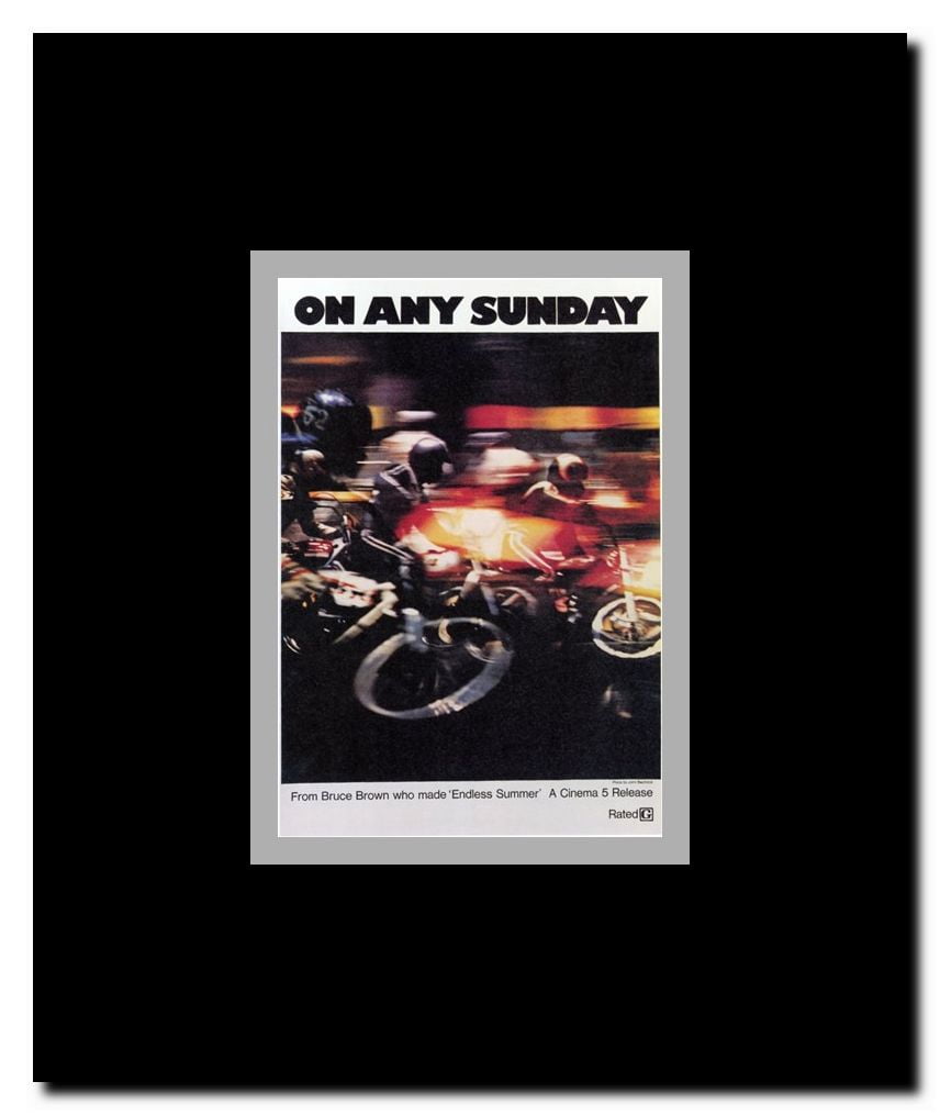 on Any Sunday Framed Movie Poster