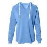 on Clearance Women's Long Sleeve Hoodies Fall Lightweight Workout Running Shirt Loose Fit Casual V Neck Drawstring Hooded Pullover