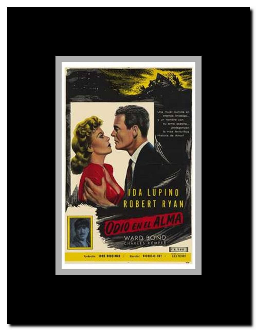 on Dangerous Ground Framed Movie Poster