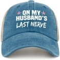 on My Husbands Last Nerve hat Men Funny Cycling caps for Women Cycling
