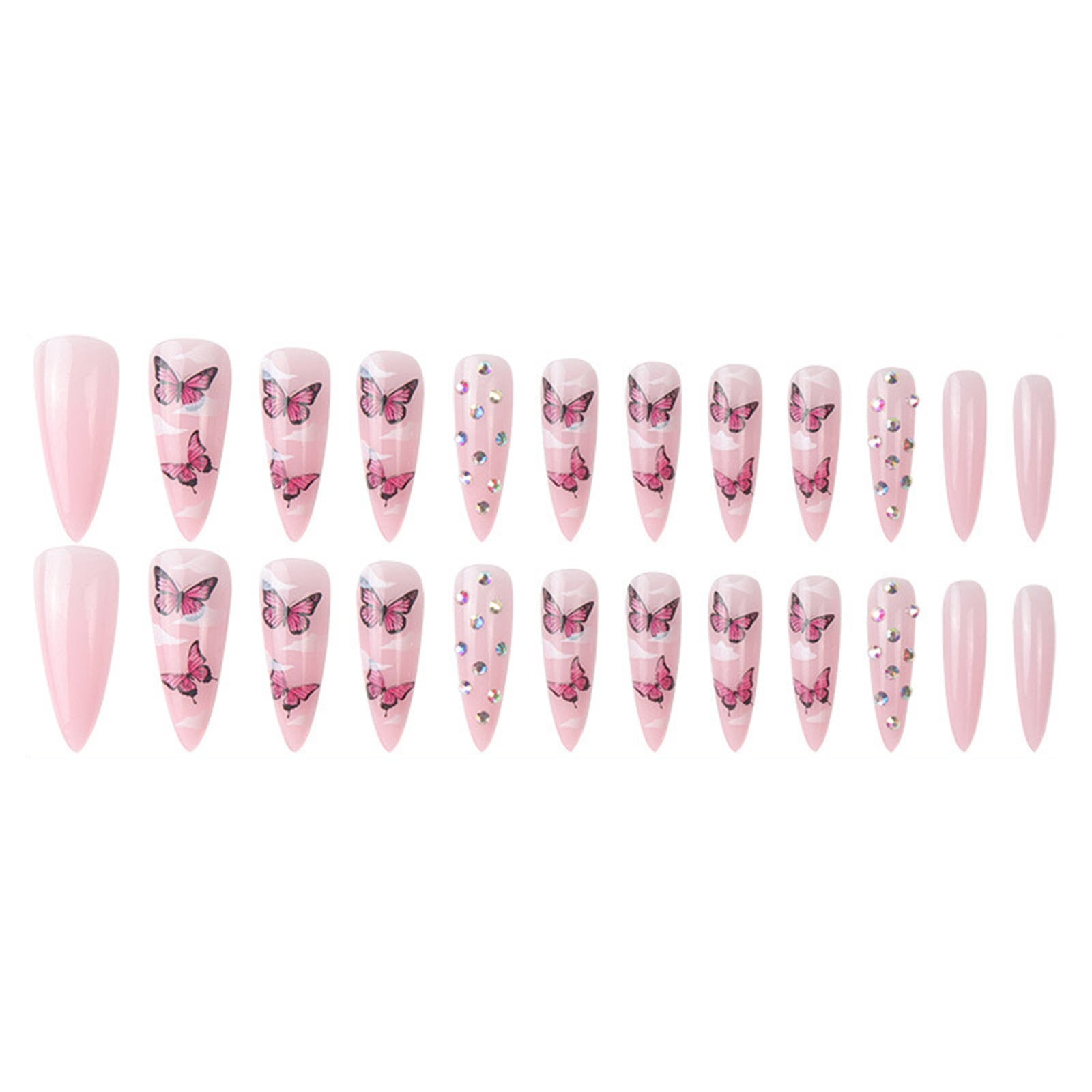 on Nails Short Coffin Cute Nails Long Nails Glitter Glitter Glue Nails