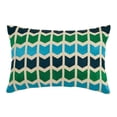 thumbnail image 1 of on Point Embroidered Decorative Pillow, Blue, 1 of 1