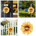 on Rope Wooden Hangers Wooden Flower Art Front Door Garland