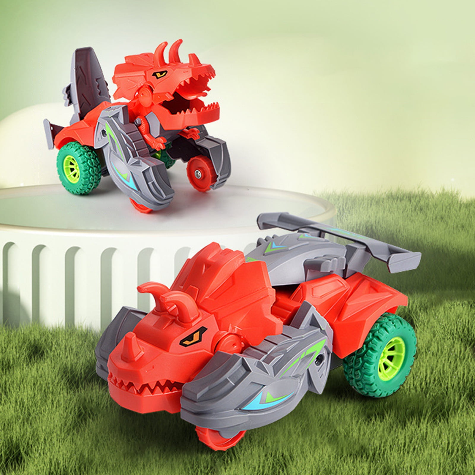 on Sale Clearance 2024 Children Crash Deforming, Dinosaurs, Toy Cars