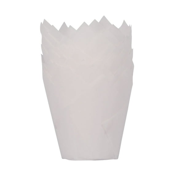 on Sale Hecteas Bakeware,50Pc Tulip Paper Cup,Cupcake Liners for Baking Nonstick Heat Greaseproof Baking Wrappers Cake Greaseproof Paper
