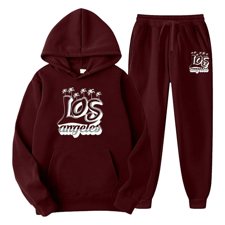 on Sale Hoodie and Sweatpants Set for Men Suit Mens Sweat PantsSportswear Men s Hooded Fashion