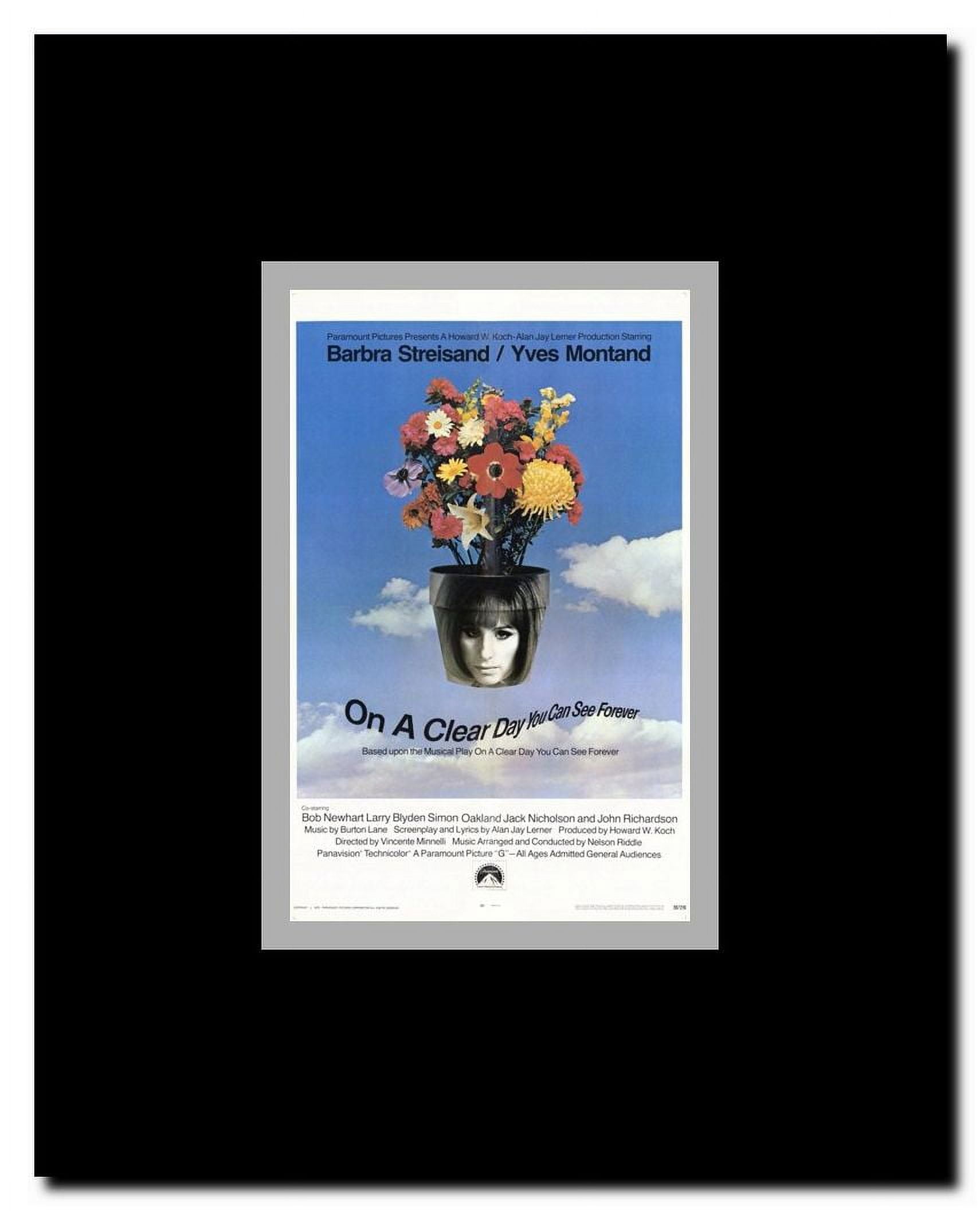 on a Clear Day You Can See Forever Framed Movie Poster