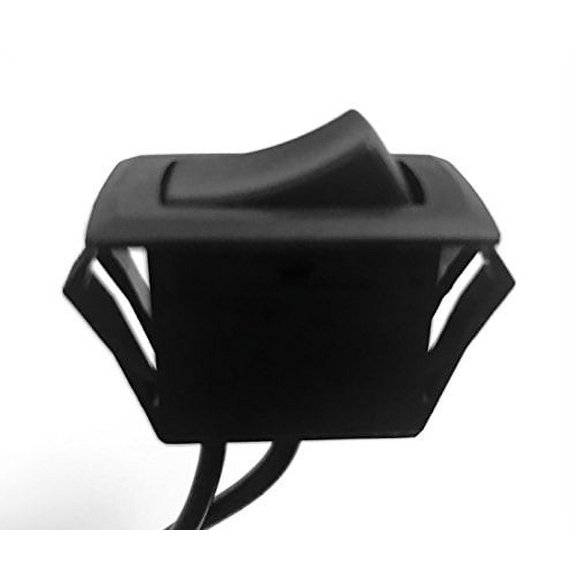 on off rocker switch for under cabinet fixture - zing ear ze-204 - black