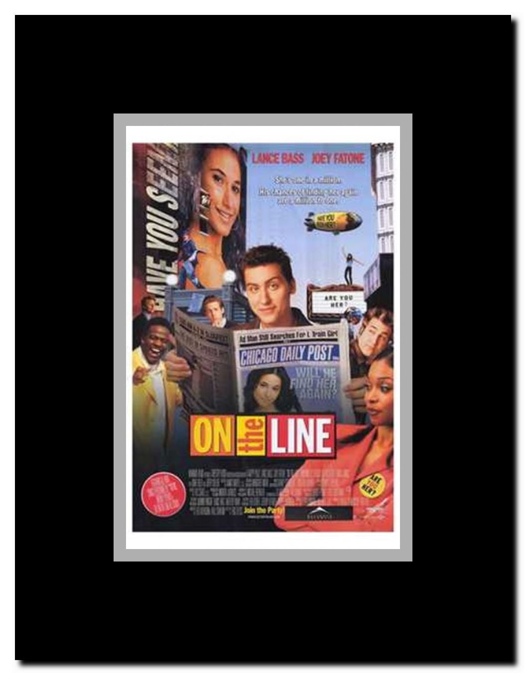 on the Line Framed Movie Poster