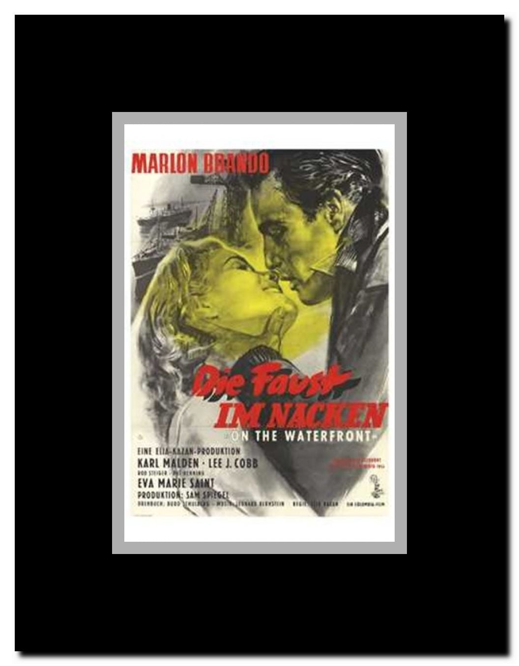 on the Waterfront Framed Movie Poster