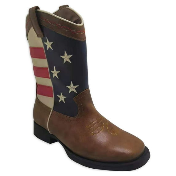 Wonder Nation Toddler & Boys Americana Cowboy Western Boots