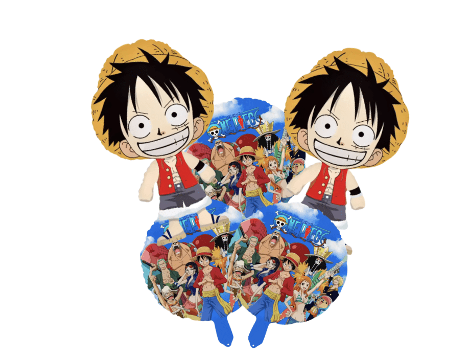 one piece balloons foil anime balloons 2pc decoration luffy decor