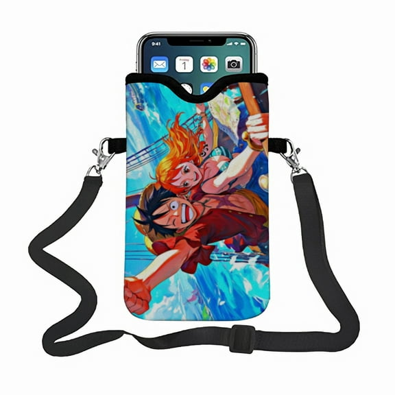 one piece crossbody phone case, with an adjustable strap small handbag suitable for multiple phones.