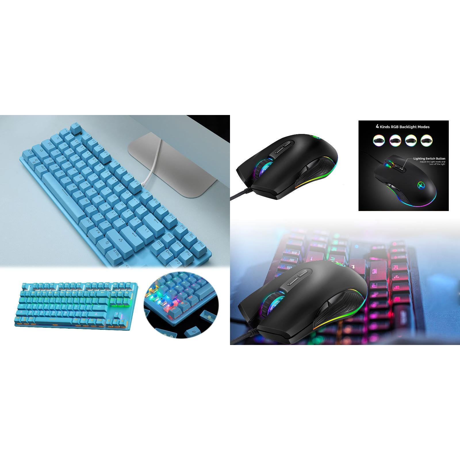one piece keyboard Optical Sensor for PC Laptop, Compatible Colorful