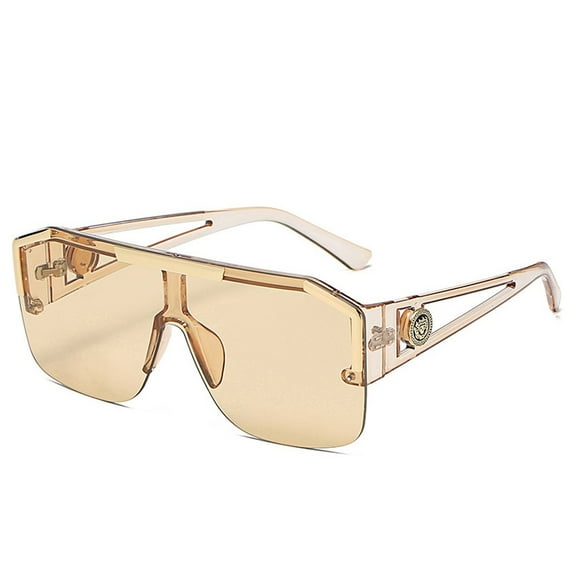 one-piece sunglasses trend cross-border hollow sunglasses, made of PC - style:style4;