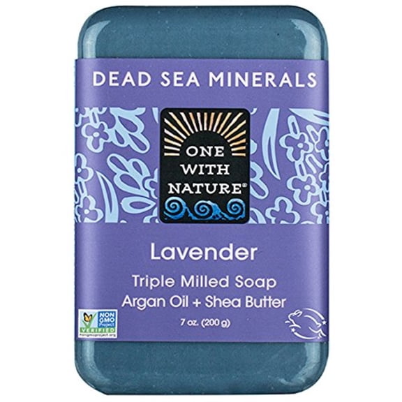One with Nature Dead Sea Mineral Soap Lavender 7-Ounces