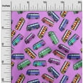 thumbnail image 1 of oneOone Cotton Cambric Amethyst Fabric Bus Diy Clothing Quilting Fabric Print Fabric By Yard 42 Inch Wide-D66, 1 of 4
