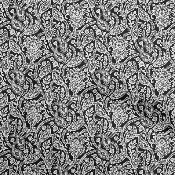 oneOone Cotton Cambric Black Fabric Asian Block Sewing Fabric By The Yard Printed Diy Clothing Sewing Supplies 42 Inch Wide