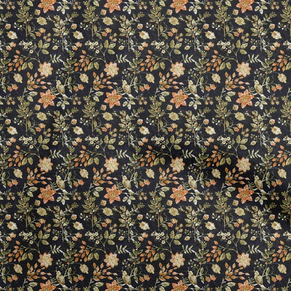 oneOone Cotton Cambric Black Fabric Batik Sewing Craft Projects Fabric Prints By Yard 56 Inch Wide