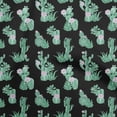 thumbnail image 1 of oneOone Cotton Cambric Black Fabric Cactus Sewing Craft Projects Fabric Prints By Yard 42 Inch Wide, 1 of 5