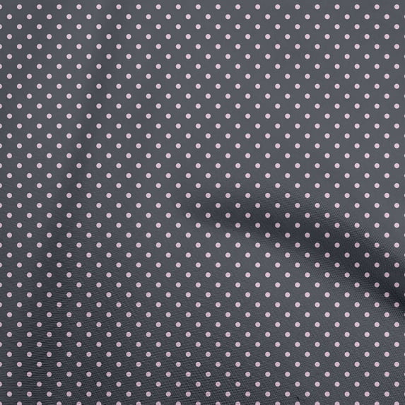 oneOone Cotton Cambric Black Fabric Polka Dress Material Fabric Print Fabric By The Yard 56 Inch Wide
