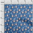 thumbnail image 1 of oneOone Cotton Cambric Blue Fabric Christmas Sewing Material Print Fabric By The Yard 56 Inch Wide, 1 of 4