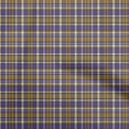 thumbnail image 1 of oneOone Cotton Cambric Blue Fabric Plaid Craft Projects Decor Fabric Printed By The Yard 42 Inch Wide, 1 of 4