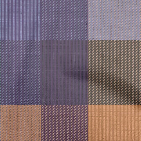 oneOone Cotton Cambric Brown Fabric Check Dress Material Fabric Print Fabric By The Yard 56 Inch Wide
