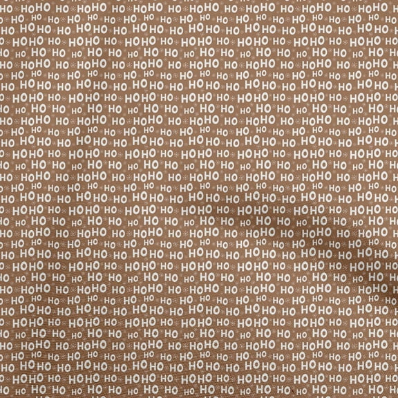 oneOone Cotton Cambric Brown Fabric Christmas Craft Projects Decor Fabric Printed By The Yard 42 Inch Wide